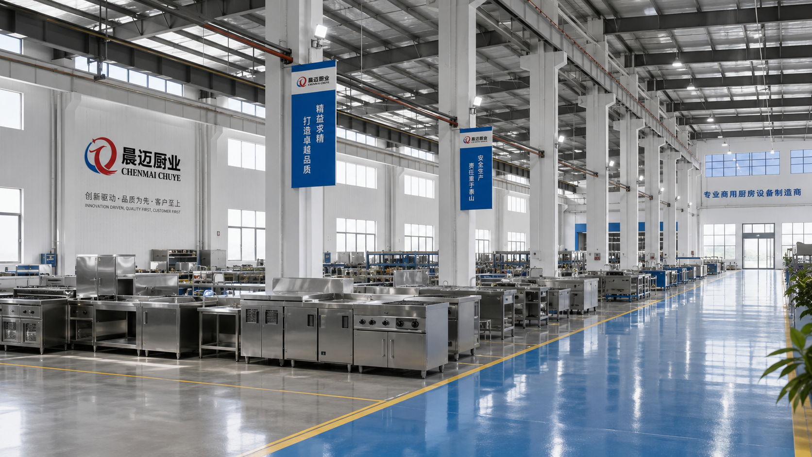 Chenmai commercial kitchen equipment production workshop